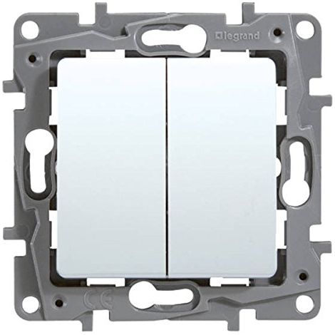 LEGRAND - DOUBLE V-V 10AX BLANC GRIFFE 664502