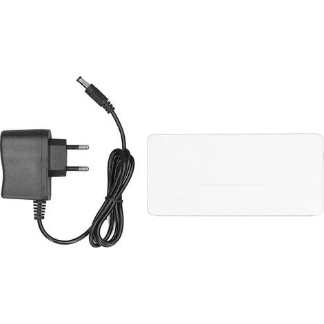 Commutateur Gigabit avec 8 ports RJ45, répartiteur Ethernet ABS pour la transmission de données, 100–240 V, prise européenne