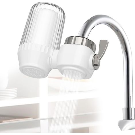 Wasserhahn-Wasserfilter, Wasserreiniger, Anti-Kalk-Wasserhahnfilter, Anti-Kalk-Wasserhahn, Filterhähne zum Entfernen von Chlor, Schwermetallen und Gerüchen, Wasserhahn-Wasserreiniger