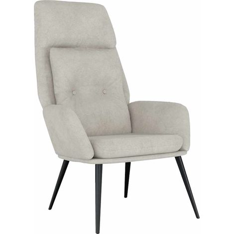 Maison Exclusive - Relaxsessel Hellgrau Wildleder-Optik (1/5)