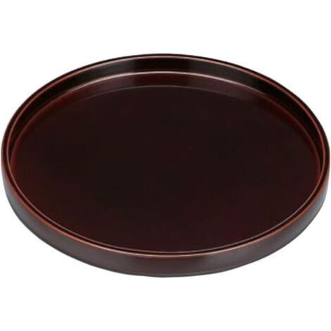 Plateau de pot de fleurs en céramique marron de diamètre extérieur 25 cm adapté au bac de drainage des fleurs d'intérieur et d'extérieur 1 (1/5)