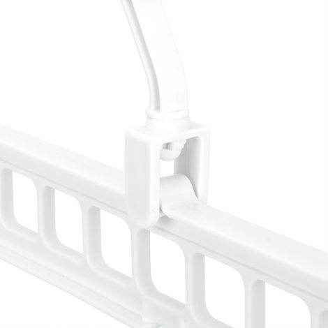 Cintre multifonction portable nordique à 9 trous, gain de place, Magic Hanger (blanc) (1/5)