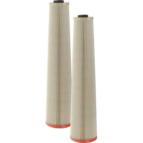 vhbw 2x filtre remplacement pour Dustcontrol 42024 pour aspirateur - filtre HEPA orange / blanc (1/4)