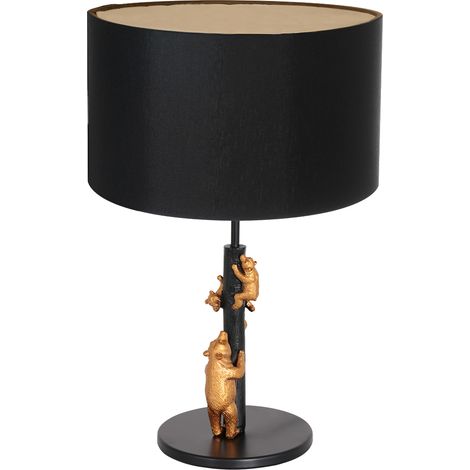 Anne Lighting - lampe de table - Animaux - noir - métal tissu - Ø (1/4)
