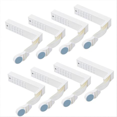 Drap verrous, drap coin verrous à Keep Sheets tendu, drap organisateur matelas drap support sangles bleu (1/5)