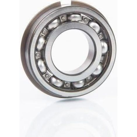 Roulement à billes à gorge profonde 6205 NR, diamètre intérieur 25 mm, diamètre extérieur 52 mm, largeur 15 mm, SKF (1/5)