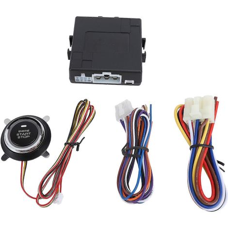 Kit de encendido con botón pulsador de 12 V, sistema de arranque remoto del motor y alarma para vehículos de combustible. (1/5)