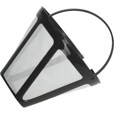 Filtre à bec en maille pour machine à café，Filtre à café permanent nylon 10-12 tasses T4 14120 pour Cafetière - Expresso broyeur (1/2)