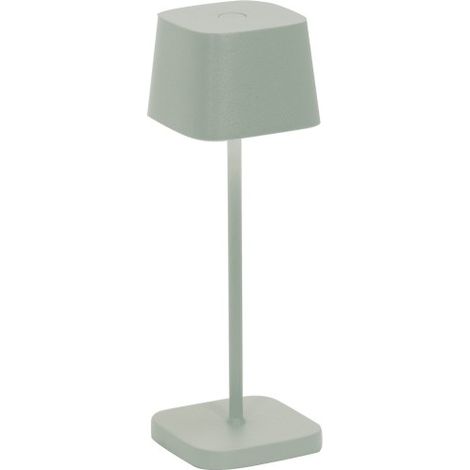 Zafferano OFELIA PRO MICRO Lampada a led da tavolo Salvia ricaricabile e dimmerabile