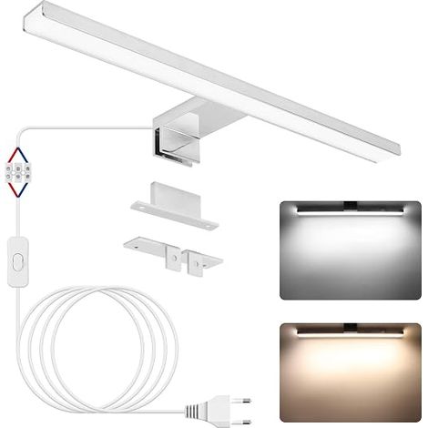 12 W 40 cm LED Mirror Lamp for Bathroom – Double Colour Temperature 4000 K/6000 K, 1100 LM, IP44 – Wall Light, Light, Spot Light (1/5)