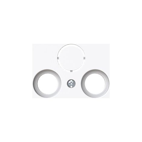 BJ 1743-44G PLAQUE CENTRALE POUR PRISE D'ANTENNE 2/3 PRISES BLANC BUSCH-JAEGER 2CKA001724A4432