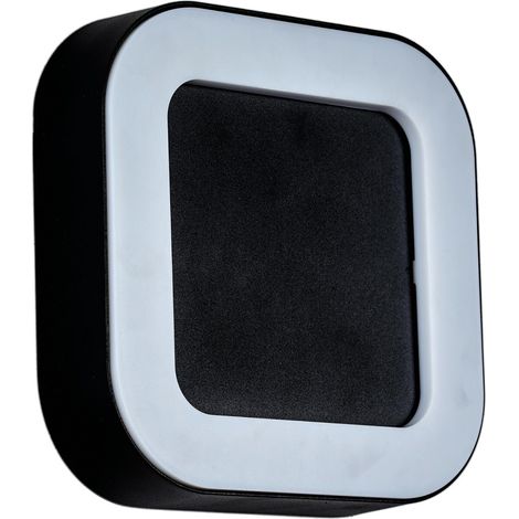 LED-Außenwandleuchte 12W schwarz IP 54 lupus ID-8016 Idealed