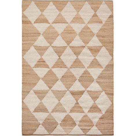 SKLUM Rechteckiger Teppich aus Jute und Baumwolle Braeden 160 x 230 cm