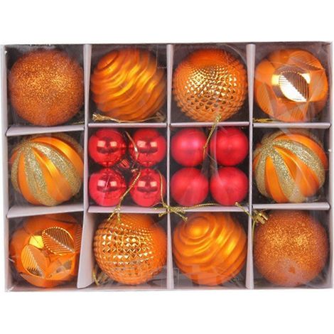 Ensemble de boules de Noël exquises en plastique (1/5)