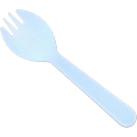 Fourchette et cuillère en plastique jetables, emballage individuel A-- (1/5)