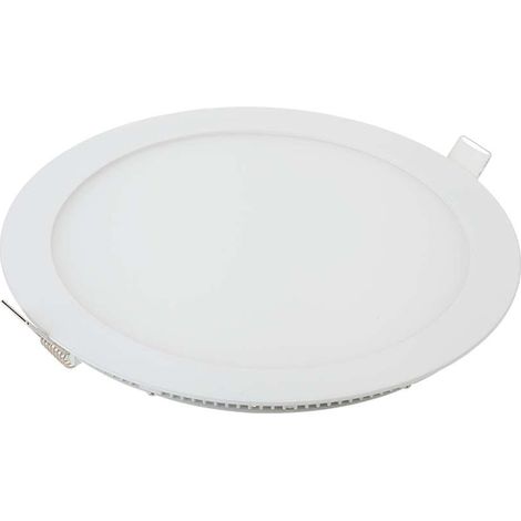 Mini panneau LED V-TAC 6 W, montage encastré, rond, blanc chaud (1/5)