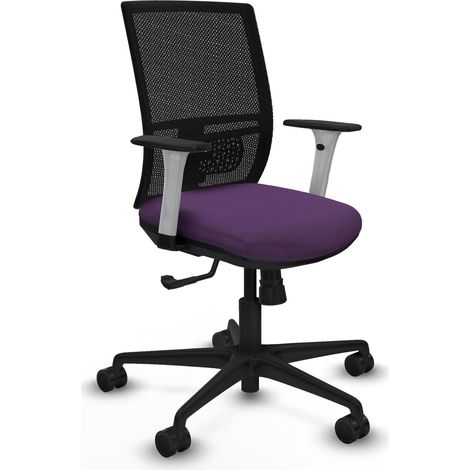 Silla de oficina piqueras y crespo Yunquera sincro blanco altura ajustable (1/2)