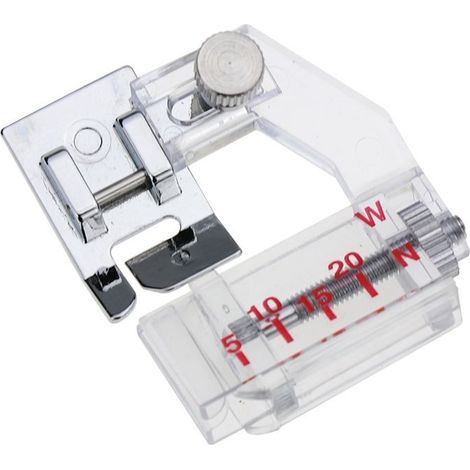 Pied Pose Biais - Pied de Reliure en Biais réglable - Pied de Presse à Ruban réglable,Compatible avec la Plupart des Machines à Coudre domestiques,Réglable de 5 mm à 20 mm