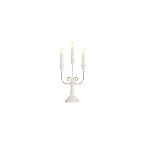 Candelabros blancos cónicos - Juego de 3 candelabros para centros de mesa de boda - Crezuo