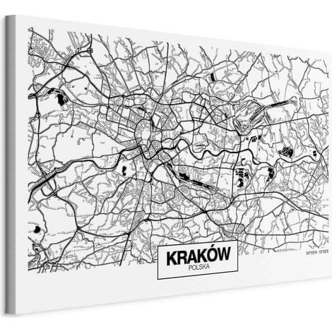 Abbildung – Stadtplan: Krakau (1-teilig) breit (1/5)