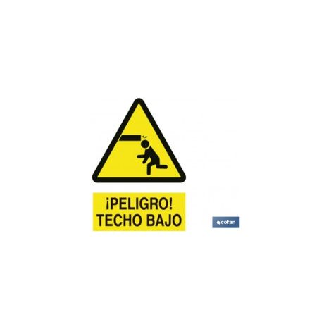 Panneau en polystyrène « danger plafond bas » 420 x 297 mm