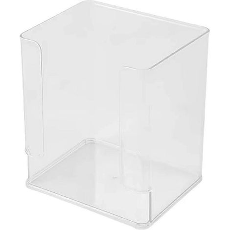Transparenter Make-up-Organizer aus Acryl, unterteilt in Fächer und präsentiert in einer Kosmetikbox. Ideal für Büro oder Zuhause. (1/5)