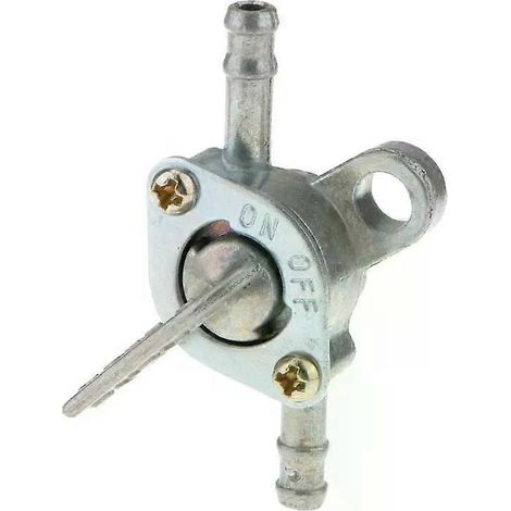 Robinet d'essence universel en ligne pour motos/quads/tondeuses à gazon, joint en caoutchouc argenté anti-vieillissement et anti-corrosion, étanche, 6 mm, Hot-JXLGV (1/4)
