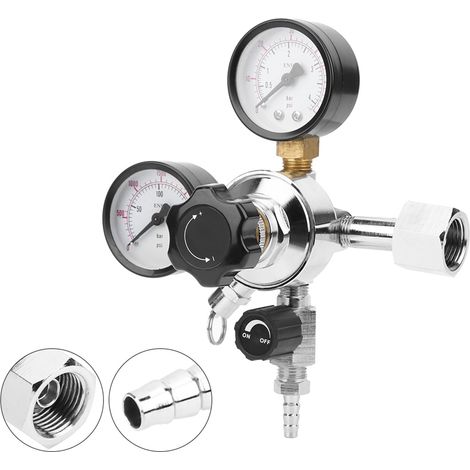Régulateur de CO2 pour fûts de bière et de boissons gazeuses, soupape de sécurité, kit de conduite de gaz pour brassage amateur, prise européenne W21.8 (1/5)