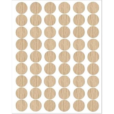 54 Pièces 21 mm Cache Trou Meuble Cache, Vis Adhesif Cache, Trou Mur Autocollants pour Armoires Murales Bureaux Réparations de Meubles (1/5)