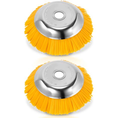 Brosse à désherber Yakimz (lot de 2) en nylon 25,4 x 200 mm (8 pouces), accessoire pour débroussailleuse Stihl. (1/5)