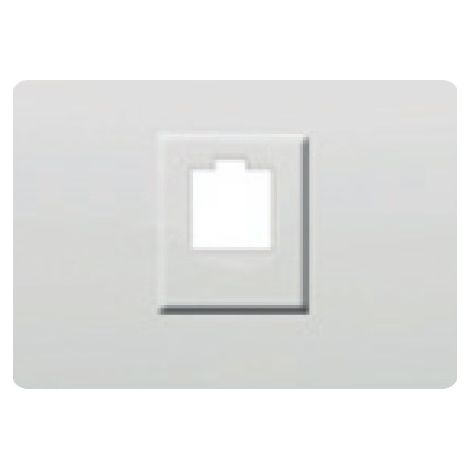 Abdeckbuchse RJ11 oder RJ45 WHITE BJC Coral 21795
