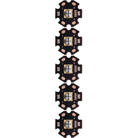 UV-Lichtperlen-Chip mit Aluminiumplatte für die Fluoreszenzdetektion von Haustierurin, 10 W, DC 6,2–7,2 V (1/5)