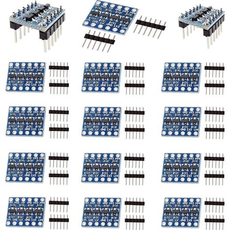 15pcs 4 Canaux IIC I2C Module Convertisseur de Niveau Logique Bidirectionnel 3.3V-5V pour Arduino (1/5)