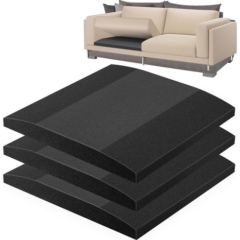 Set mit 3 Sofakissen, 50 x 50 cm, aus hochdichtem Schaumstoff. Korrigiert Durchhängen. Geeignet für Sofas, Zweisitzer und Sessel. (1/5)