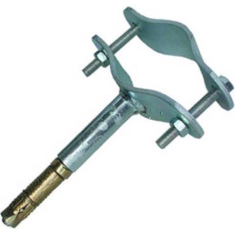 STAFFA C/TASSELLO TUBO ANTENNA  50 MM MURO  FIG.4