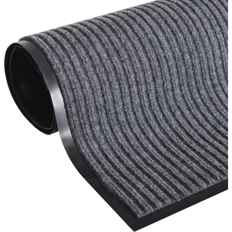 Eingangsteppich PVC Grau 120 x 180 cm