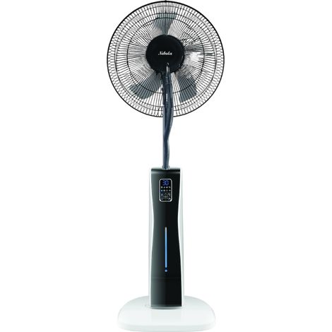 Ventilatore evaporativo digitale a 5 pale con ruote e serbatoio per acqua Nebula Fan Plus
