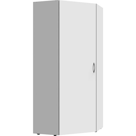 Eckschrank weiß MIAMI-43, B/H/T ca. 80/185/80 cm (1/4)