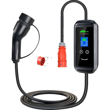 EV-Ladegerät, einstellbarer Strom, WiFi-Smart-Steuerung, 7M mit App, Typ2 (1/2)
