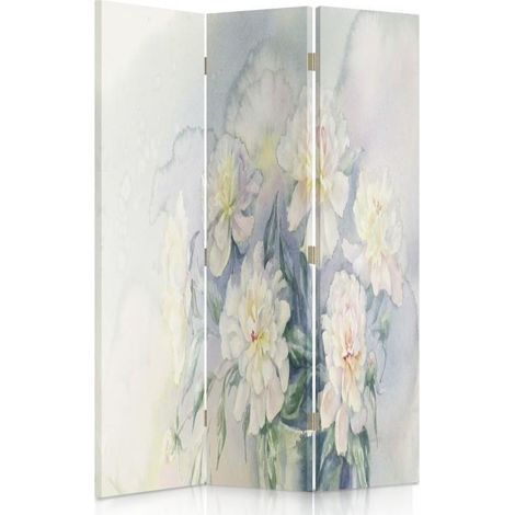Paravento bilaterale 360, Delicati fiori pastello - 110x170 (1/5)