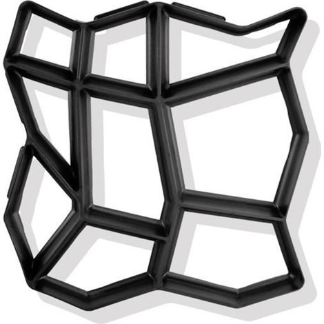 Kunststoff-Pflasterformen, künstlerische Bodenform, Hof-, Garten-, Trittweg-, Betonform (1/5)