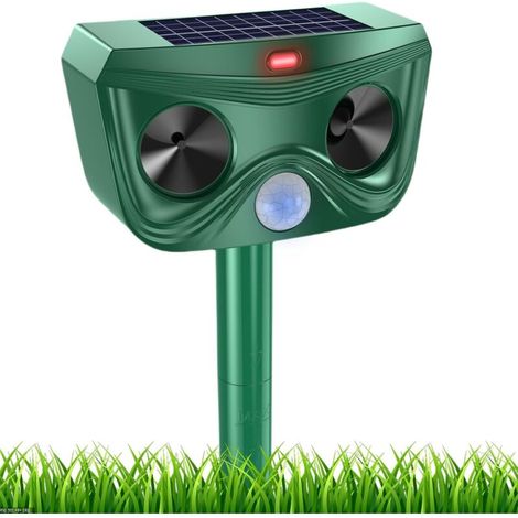 Répulsif Chat Ultrason. Répulsif Chat Exterieur. Répulsif pour Chats Solaire. répulsif à ultrasons avec Détecteur de Mouvement pour Anti Chats Chiens Souris Ratons Renards Oiseaux Rats (1/5)
