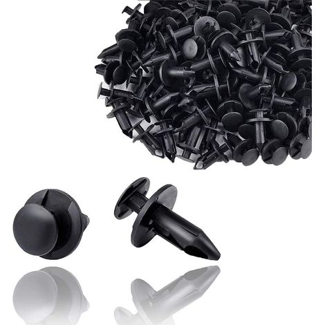Kit universel de 120 clips et rivets carrosserie en plastique – Fixation pour pare-chocs, ailes, panneaux, protections anti-éclaboussures – Outil de retrait inclus – Accessoire auto, ATV, UTV – Spécif (1/5)