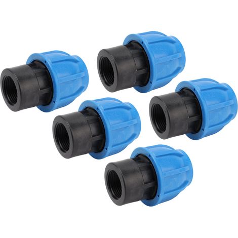 5-teiliges Schnellkupplungsset für Wasserleitungen, Innengewinde, gerade, 25 x G3/4 (1/5)