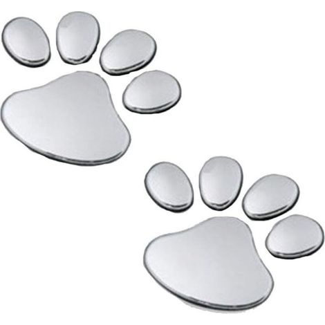 Décoration de voiture, autocollants de voiture créatifs 3D, pattes de chien, pattes de chat, pattes d'ours, autocollants de voiture empreintes de pas, autocollants décoratifs (1/5)