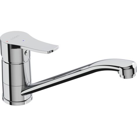 Mitigeur évier NOVA+ bec bas NF C3 - GARIS - R01-20046CR (1/3)
