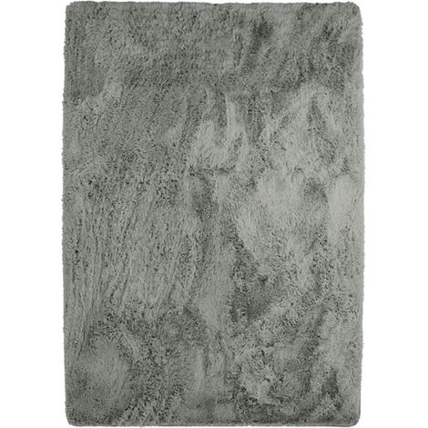 NEO YOGA - Tapis lavable à base fine et souple extra doux gris clair 190x290