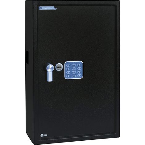 Yale Armadietto cassetta di sicurezza per chiavi elettroniche YKB/550/DB1, per un massimo di 100 chiavi, include rack numerati, fornito con 2 chiavi (1/2)