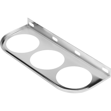 Soporte universal para indicadores de 52 mm, montaje en columna para soportes multiposición en plástico cromado plateado - Soporte (1/5)