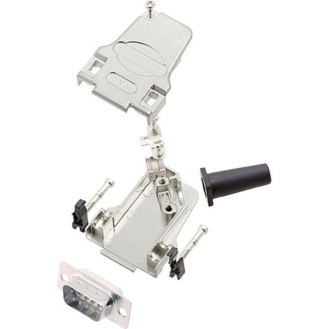 encitech D45ZF09-DMP-W-K 6355-8047-01 D-SUB Stiftleisten-Set 45 ° Polzahl: 9 Lötkelch 1 St.